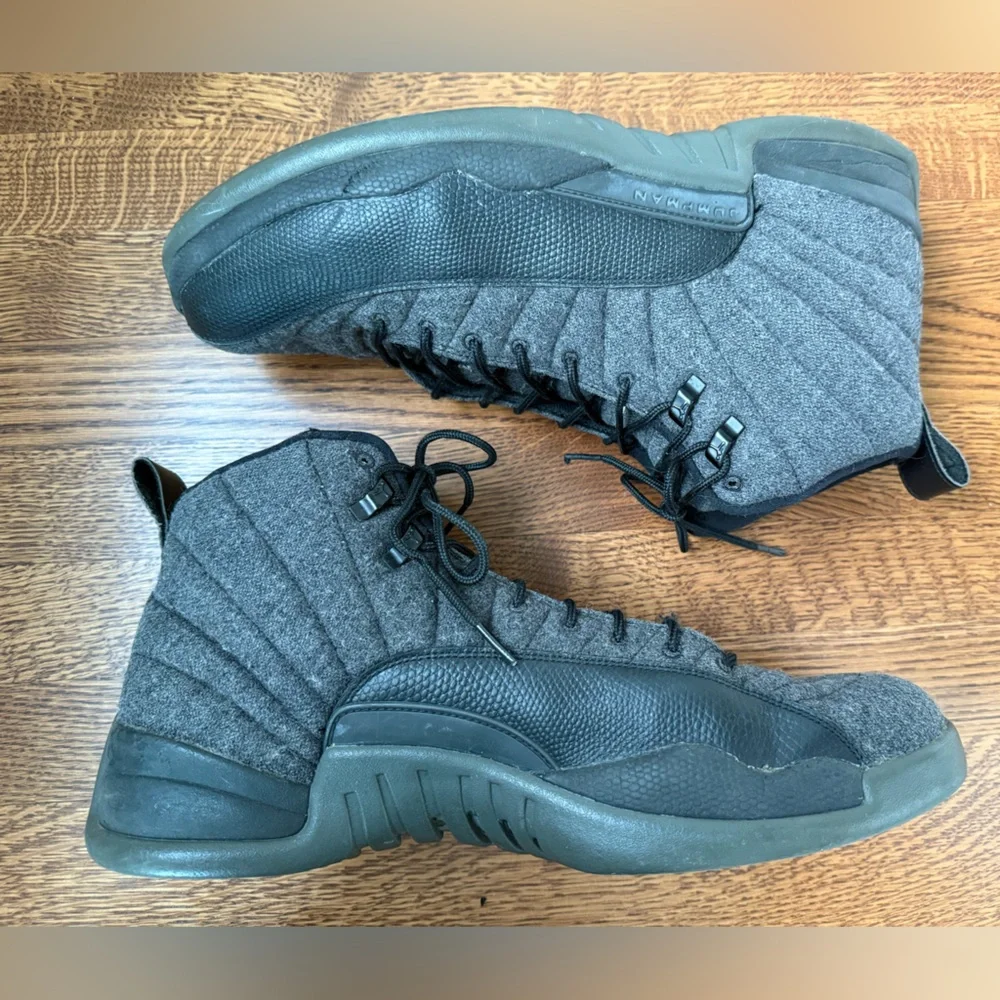 AIR JORDAN Retro‎ Wool 12 2016 Gray High Top Sneakers Trainers Nike 15